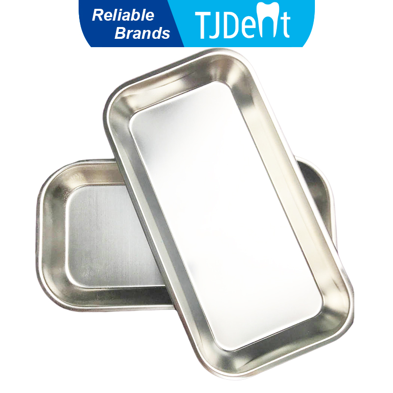 Medical Lab Instruments - TJDent 1pcs ผ่าตัดทางการแพทย์ทันตกรรมถาดสแตนเลส Clinic สิ่งแวดล้อมสะดวกถาด Lab