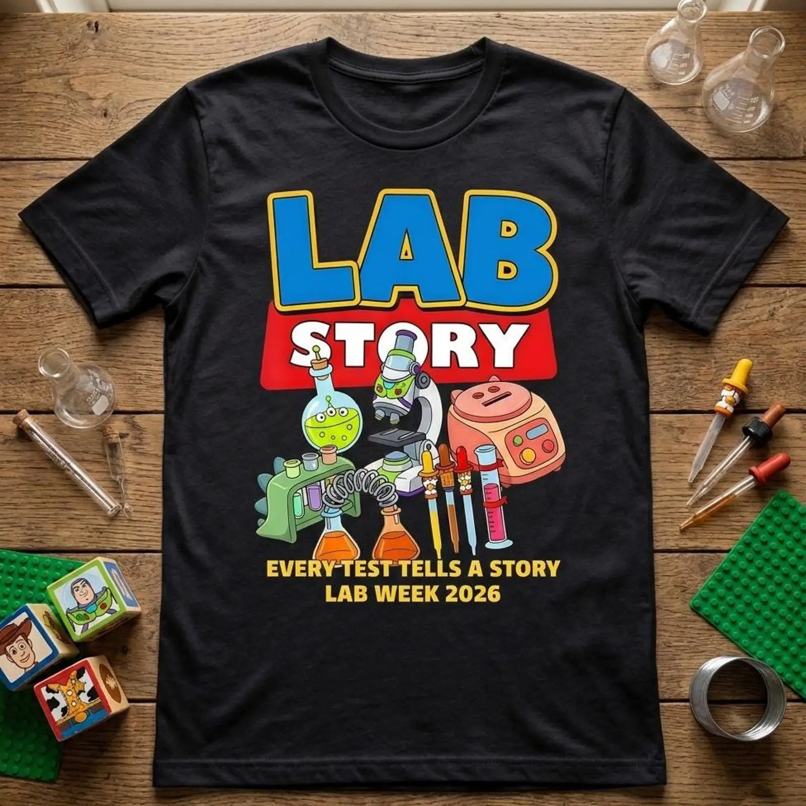 เสื้อยืด Lab Week 2026 สำหรับช - Medical Lab Humor บทวิจารณ์และราคา